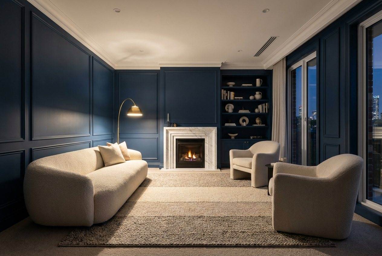 Formal lounge in a Harp executive residence